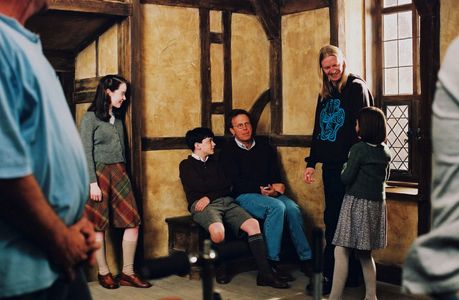 Andrew Adamson, Mark Johnson, Anna Popplewell, Skandar Keynes, and Georgie Henley in The Chronicles of Narnia: The Lion,