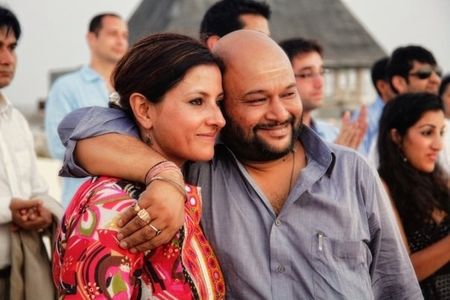 Leena Yadav & Aseem Bajaj at Ambika Hinduja's wedding.