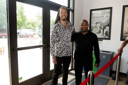 Musician Princeton Brown and Filmmaker Joseph Strickland at the Twin Cities Film Premiere of Dual Mania