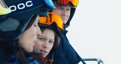 Still of Julia Louis-Dreyfus, Will Ferrell, and Julian Grey in Downhill