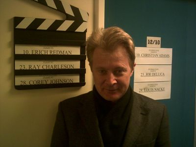 Erich Redman on set of United 93, Pinewood Studios