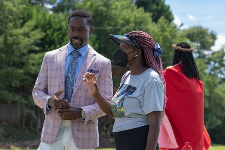 Sterling K. Brown and Adamma Ebo in Honk for Jesus. Save Your Soul. (2022)