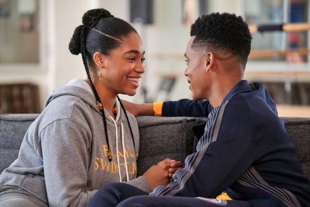 Jabari Banks and Simone Joy Jones in Bel-Air (2022)