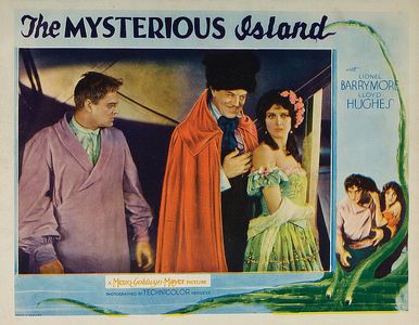 Lionel Barrymore, Montagu Love, Jacqueline Gadsdon, and Lloyd Hughes in The Mysterious Island (1929)