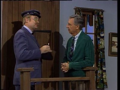 David Newell and Fred Rogers in Mister Rogers' Neighborhood (1968)