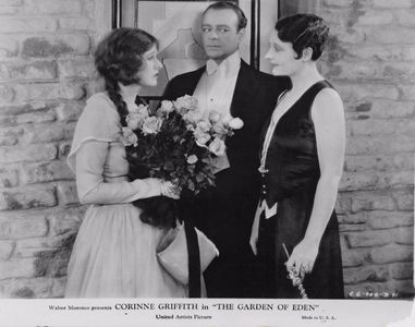 Maude George, Corinne Griffith, and Lowell Sherman in The Garden of Eden (1928)