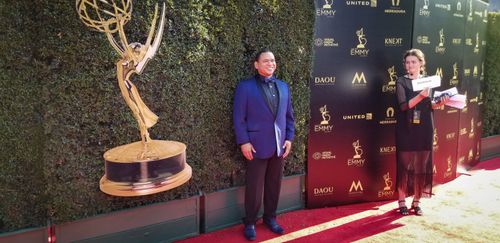 Benjamin Bryant on the red carpet for the 45th Daytime Emmys Creative Arts ceremony in Pasadena, CA, April 27, 2018