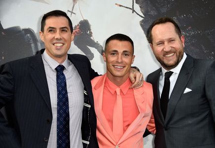 Beau Flynn, Brad Peyton, and Colton Haynes at an event for San Andreas (2015)