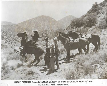 Sunset Carson, Joe Hiser, and Dan White in Sunset Carson Rides Again (1948)