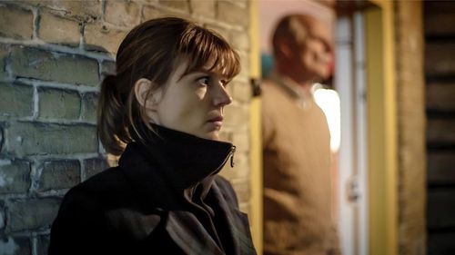 Katja Herbers and Genio de Groot in The Columnist. Director Ivo van Aart