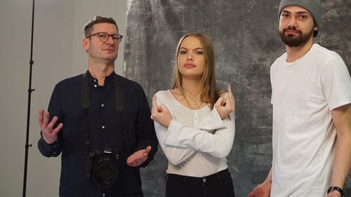 Jimi Blue Ochsenknecht, Cheyenne Ochsenknecht, and Bernd Jaworek in Mein bester Streich. Prominent & Reingelegt (2019)