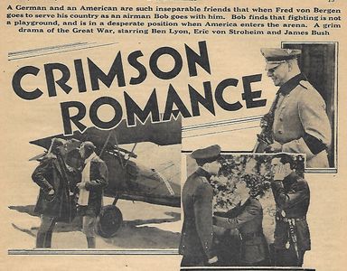 Erich von Stroheim, James Bush, Ben Lyon, and Sari Maritza in Crimson Romance (1934)