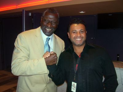 Afemo Omilami and Ari Rufino at the screening of 