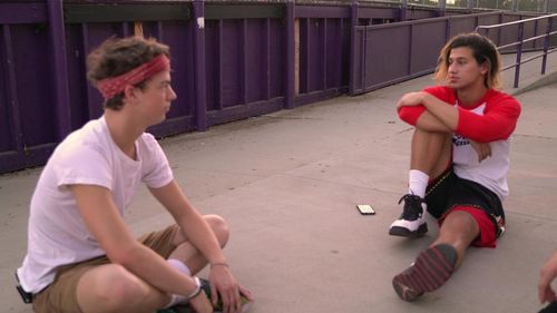 Taylor Caniff and Trey Schafer in Chasing Cameron (2016)