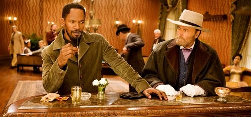 Jamie Foxx, Franco Nero, and Danièle Watts in Django Unchained (2012)