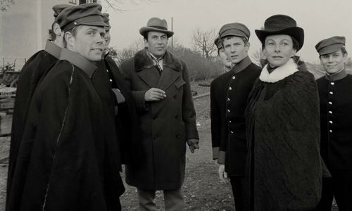 Herbert Asmodi, Hanna Axmann-Rezzori, Mathieu Carrière, Fred Dietz, Marian Seidowsky, and Bernd Tischer in Young Törless