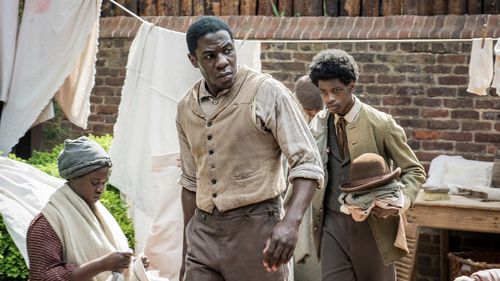 Mercy Street Season One, McKinley Belcher III as Samuel Diggs with Myron Parker Jr. as Miles