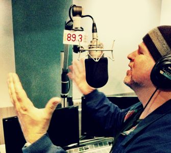 Recording radio segment for NPR/KPCC in Los Angeles