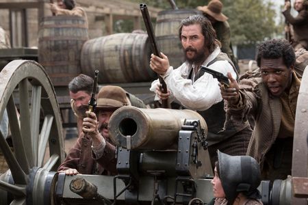 Matthew McConaughey, Sean Bridgers, and Artrial Clark in Free State of Jones (2016)