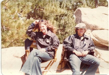 With brother, Larry Kramer, on set of THE RUNNER STUMBLES