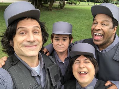 Gero Camilo, Felipe Rocha, Ailton Graça, and Gustavo Nader in Mussum, O Filmis (2023)