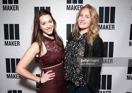 Comedians Karen Summerton and Jackie Rae Aubel of 'The Karen and Jackie Show' attend the Maker Studios' SPARK premiere a