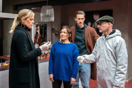 Melanie Marschke, Claudia Schmutzler, Johannes Hendrik Langer, and Holger Koch in Leipzig Homicide: Ich sehe dich (2023)