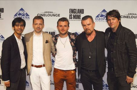 LA Premiere of England Is Mine, with producer Baldwin Li, Director Mark Gill, actor Adam Lawrence, The Cult guitarist Bi