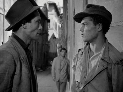 Vittorio Antonucci and Lamberto Maggiorani in Bicycle Thieves (1948)