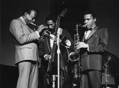 Miles Davis, Ron Carter, and Wayne Shorter