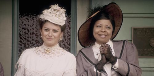 Alia Shawkat and Tymberlee Hill in Drunk History (2013)