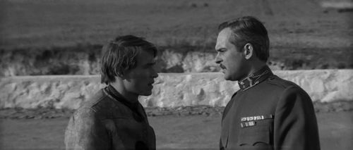 András Kozák and Zoltán Latinovits in Silence and Cry (1968)