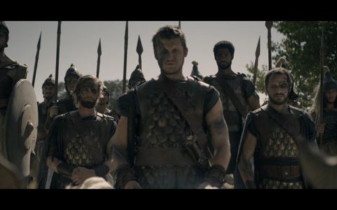 Alfred Enoch, Chris Fisher, Tom Weston-Jones, and Christiaan Schoombie in Troy: Fall of a City (2018)