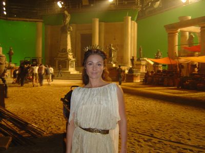 On set of Da Vinci Code film. Shepperton Studios. UK