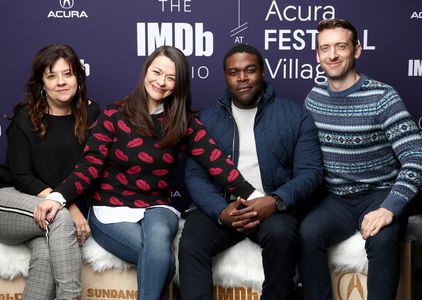 Stephanie Laing, Maribeth Monroe, Dave Hill, and Sam Richardson at an event for The IMDb Studio at Sundance (2015)