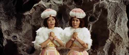 Emi Itô and Yumi Itô in Mothra vs. Godzilla (1964)