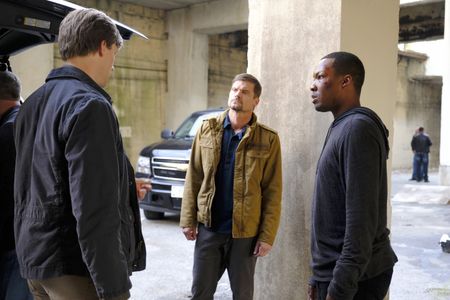 Bailey Chase, Teddy Sears, and Corey Hawkins in 24: Legacy (2016)