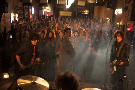 Billy Crudup, Anton Yelchin, Ben Kweller, and Ryan Dean in Rudderless (2014)