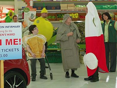 Rita May, Stephen Tompkinson, and Jack Carroll in Trollied (2011)