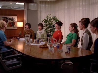 Jessica Paré, Abby Miller, Alexa Alemanni, Alexandra Ella, and Kelly Frazier in Mad Men (2007)