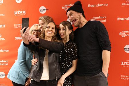 Blythe Danner, Hilary Swank, Michael Shannon, Elizabeth Chomko, and Taissa Farmiga at an event for What They Had (2018)