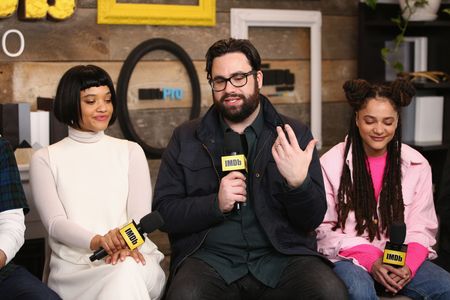 Brett Haley, Kiersey Clemons, and Sasha Lane at an event for Hearts Beat Loud (2018)