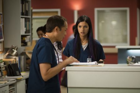 Ken Leung and Tanaya Beatty in The Night Shift (2014)