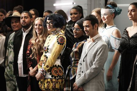 Jamall Osterholm, Hester Sunshine, Kovid Kapoor, Cavanagh Baker, Renee Hill, and Afa Ah Loo in Project Runway (2004)