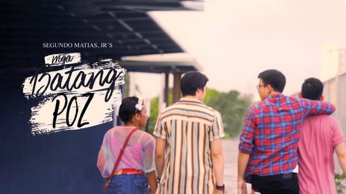 Fino Herrera, Mark Neumann, Paolo Gumabao, and Awra Briguela in Mga batang poz (2019)