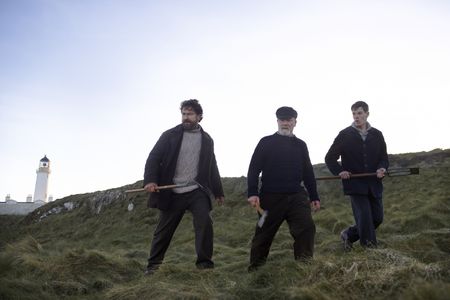 Gerard Butler, Peter Mullan, and Connor Swindells in The Vanishing (2018)