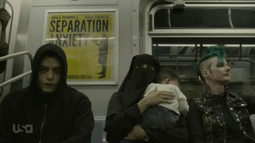 Rami Malek and Allison Lahikainen in Mr. Robot (2015)