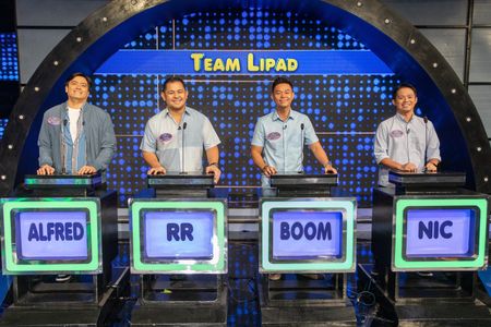 R.R. Herrera, Alfred Vargas, Boom Domingo, and Nicolo Hallare in Family Feud Philippines (2022)