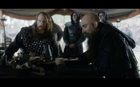 Brian Robinson and Asbjørn Krogh Nissen in Vikings: Valhalla (2022)