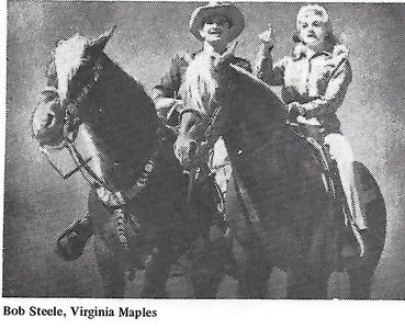 Virginia Maples and Bob Steele in Wildfire (1945)